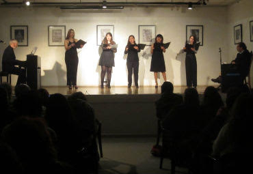 Solistas del Coro Femenino PUCV interpretaron los “Cantos del Capitán” en La Sebastiana