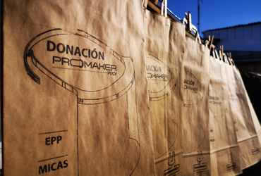 Escudo facial de Valparaíso Makerspace PUCV registra su marca “ProMaker”