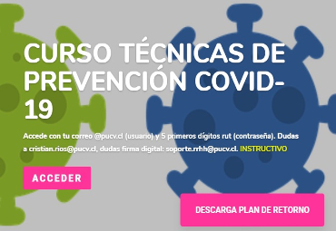 PUCV ofrece curso con Técnicas de Prevención de Covid-19 para personal académico y funcionarios
