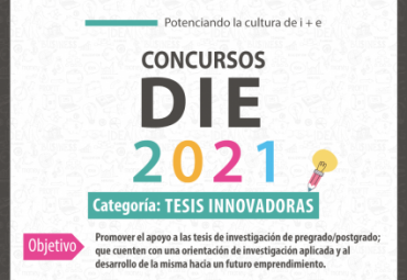 Concluye postulación para Concurso sobre Tesis Innovadoras de la DIE