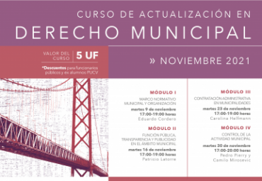 Curso de actualización en Derecho Municipal