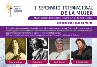 Facultad Eclesiástica de Teología realizará I Seminario Internacional de la Mujer