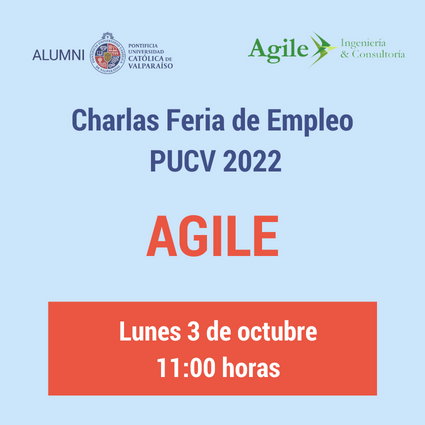 Charlas Feria de Empleo PUCV 2022: Agile - Foto 1