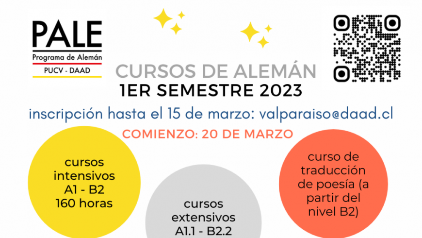 PUCV comienza cursos de alemán para primer semestre 2023