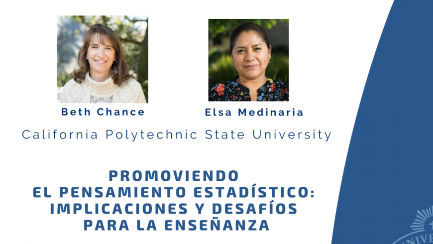 Invitan a primera charla “Promoviendo el pensamiento estadístico”