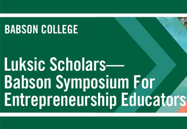 Cierran postulaciones a Simposio de emprendimiento Babson College y Fundación Luksic Scholar