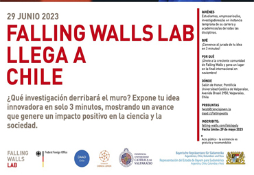 En la PUCV se elegirá al ganador de Falling Walls Lab Chile 2023