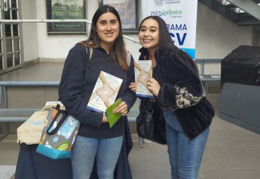 Estudiantes PUCV aprenden cómo es ser peatón en contexto de discapacidad