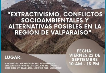PUCV realizará seminario sobre conflictos socioambientales en la región de Valparaíso