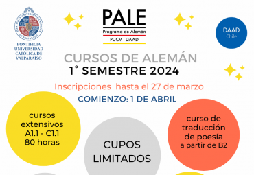 Programa PALE invita a inscribirse a cursos de alemán para primer semestre 2024
