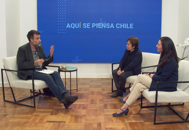 Leonor Conejeros y Amanda Céspedes en "Aquí se Piensa Chile"