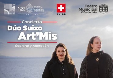 Dúo suizo Art’Mis ofrecerá concierto en Viña del Mar con repertorio lírico internacional