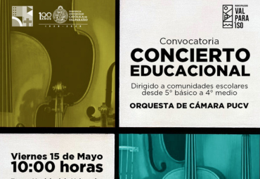 Orquesta de Cámara PUCV ofrecerá Concierto Educacional