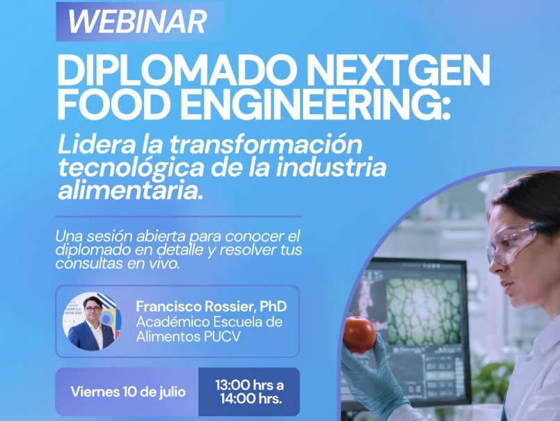 Escuela de Alimentos invita a webinar sobre transformación tecnológica de la industria