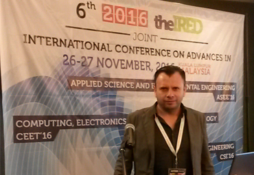 Académico de la PUCV presenta investigación en Conferencia Internacional realizada en Malaysia