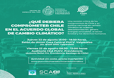 Conversatorio Seminario “¿Qué debiera comprometer Chile en el acuerdo global de Cambio Climático?”