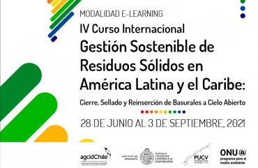 Curso Internacional sobre Residuos Sólidos 2021 pone a disposición 10 becas para profesionales del país