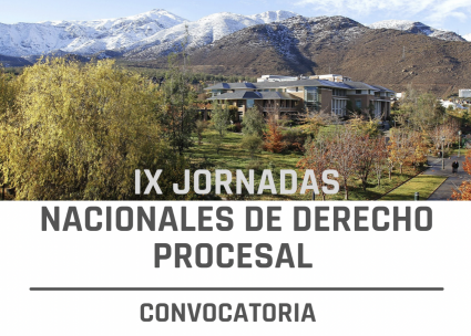 Convocatoria IX Jornadas Nacionales de Derecho Procesal