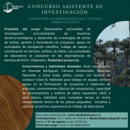 Llamado a Concurso para Asistente de Investigación 2023