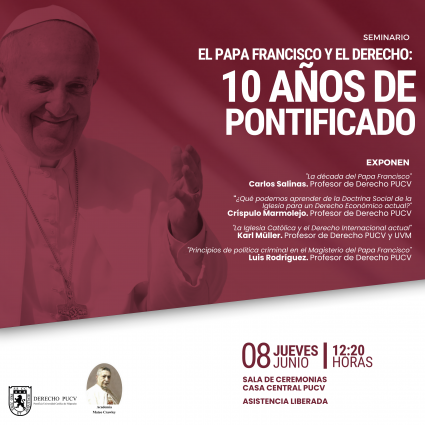 Seminario "El Papa Francisco y el derecho: 10 años de pontificado"