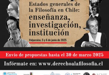 Coloquio Estados generales de la Filosofía en Chile.