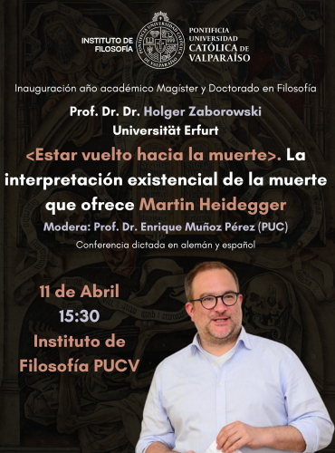 Conferencia "'Estar vuelto hacia la muerte'. La interpretación existencial de la muerte que ofrece Martin Heidegger"