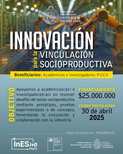 Convocatoria Innovación para la Vinculación Socioproductiva - 2025