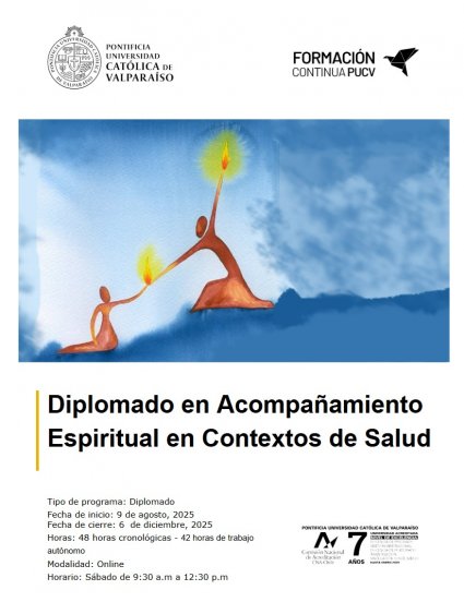 Instituto de Estudios Religiosos PUCV lanza Diplomado en Acompañamiento Espiritual en Contextos de Salud