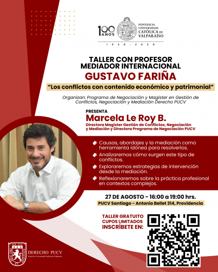 Taller de Mediación "Los conflictos con contenido económico y patrimonial"