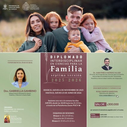 Séptima versión del Diplomado Interdisciplinar en Ciencias para la Familia PUCV 2025-2026 inicia inscripciones