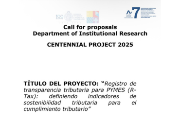 Académico Antonio Faúndez se adjudica Concurso Centenario 2025 con proyecto sobre sostenibilidad tributaria en PYMES