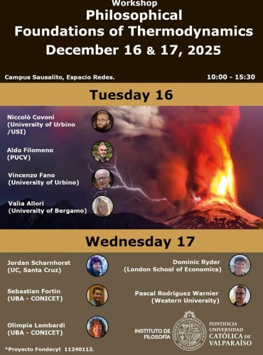 Workshop “Philosophical Foundations of Thermodynamics” se realizará en la PUCV