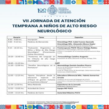 VII Jornada de Atención Temprana a Niños de Alto Riesgo Neurológico (2026)