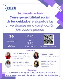 CAHVDA participó en coloquio del Consejo de Rectores y reafirma su compromiso con la corresponsabilidad